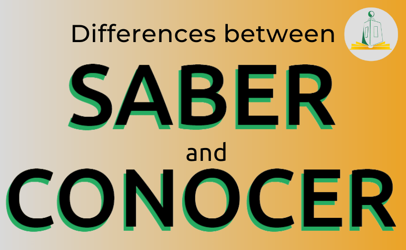 Saber y Conocer and the main uses (Grammar)
